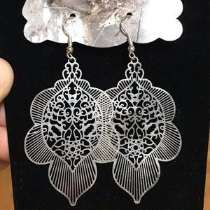 Silver Earrings New With Tags